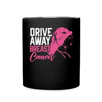Breast Cancer Support Breast Cancer Awareness - Full Color Mug - black - Front