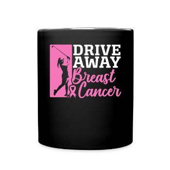 Breast Cancer Support Breast Cancer Awareness - Full Color Mug - black - Front