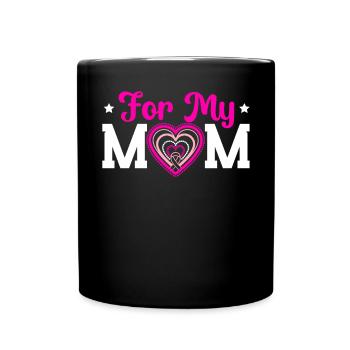 Breast Cancer Support Breast Cancer Awareness - Full Color Mug - black - Front