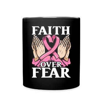 Breast Cancer Support Breast Cancer Awareness - Full Color Mug - black - Front