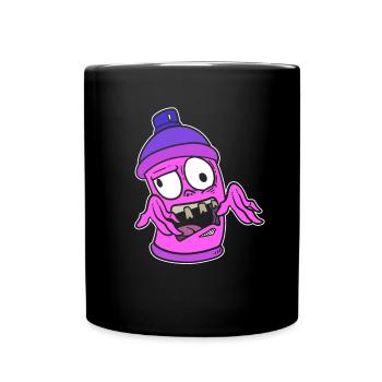 Zombie Graffiti Spray Can Spray Painter - Full Color Mug - black - Front