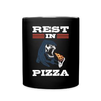 Rest In Pizza Pizzamaker - Full Color Mug - black - Front