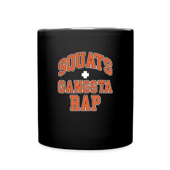 Squats Plus Gangsta Rap - Full Color Mug - black - Front
