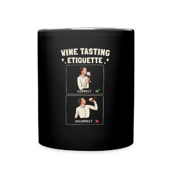 Red Wine Lover Wine Drinker Wine Tester Wine - Full Color Mug - black - Front