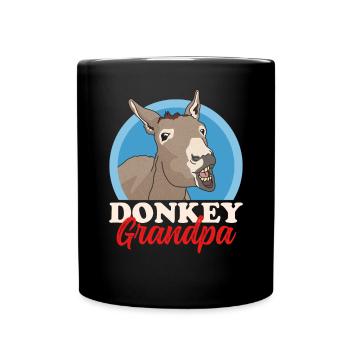 Donkey Grandpa Donkeys Owner - Full Color Mug - black - Front