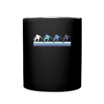 Skateboarding Action - Full Color Mug - black - Front