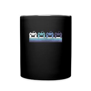 Gaming Controllers Gradient - Full Color Mug - black - Front