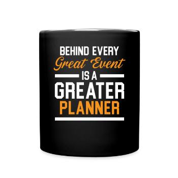 Event Planner Coordinator Job Event Planning - Full Color Mug - black - Front