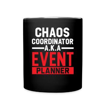 Event Planner Coordinator Job Event Planning - Full Color Mug - black - Front