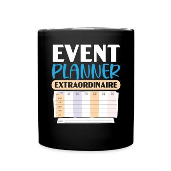 Event Planner Coordinator Job Event Planning - Full Color Mug - black - Front