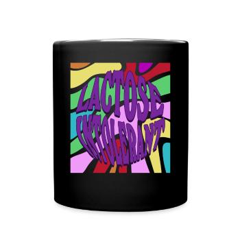 Lactose Intolerant Lactose intolerance - Full Color Mug - black - Front