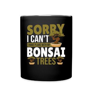 Japanese Culture Gardener Japanese Art Bonsai - Full Color Mug - black - Front