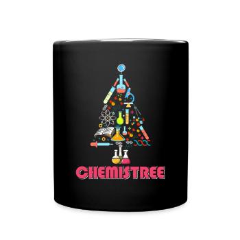 Christmas Tree Chemistree Christmas Fir Tree - Full Color Mug - black - Front