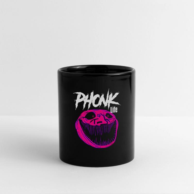 Meme Scary troll face Phonk' Full Color Mug | Spreadshirt
