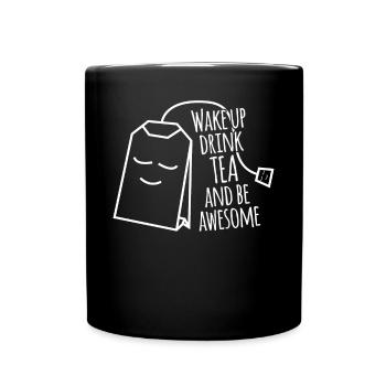 Tea Bag Tea Cup Of Tea Drinkers - Full Color Mug - black - Front