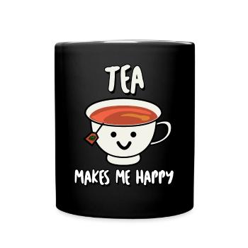 Cup Of Tea Drinkers Tea Bag Tea - Full Color Mug - black - Front