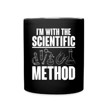 I'm with the Scientific Method Science Physicist C - Full Color Mug - black - Front