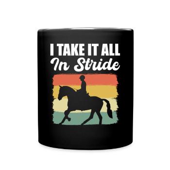 Horse Racing Equestrian - Full Color Mug - black - Front