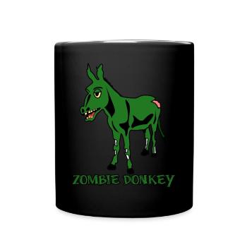 Zombie Donkey - Full Color Mug - black - Front