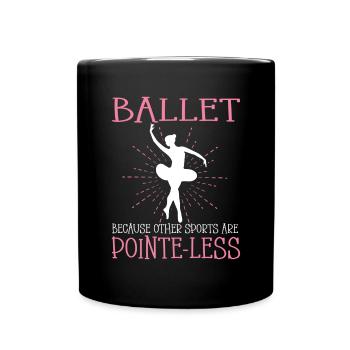 Ballerina Ballet Dancer - Full Color Mug - black - Front