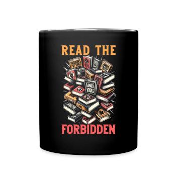 Read Banned Books Bookworm Book Lover Literature - Full Color Mug - black - Front