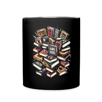 Read Banned Books Bookworm Book Lover Literature - Full Color Mug - black - Front