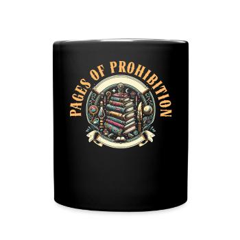 Read Banned Books Bookworm Book Lover Literature - Full Color Mug - black - Front