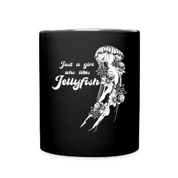 Jellyfish Flowers Sea Jellies - Full Color Mug - black - Front