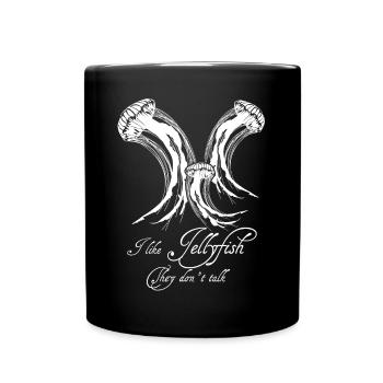 Sea Jellies Jellyfish - Full Color Mug - black - Front