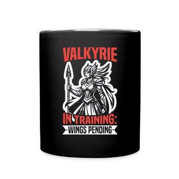 Valkyrie Warrior Odin Valkyrja Norse Mythology - Full Color Mug - black - Front