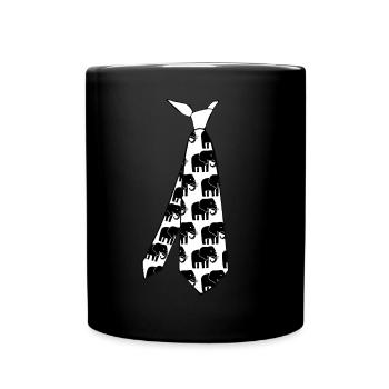 Elephants Tie Elephant - Full Color Mug - black - Front
