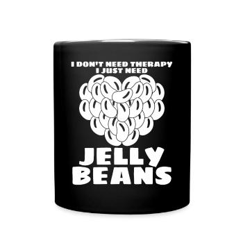 Jelly Beans Heart Jelly Bean Jelly Sweets - Full Color Mug - black - Front