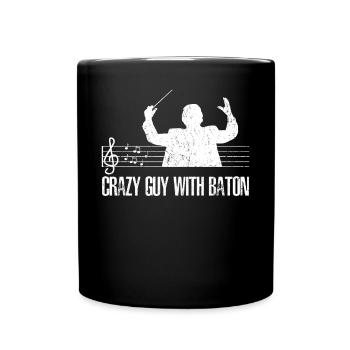 Conductor Conducting Classical music - Full Color Mug - black - Front