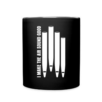 Organ Player Organist Organ Pipes - Full Color Mug - black - Front
