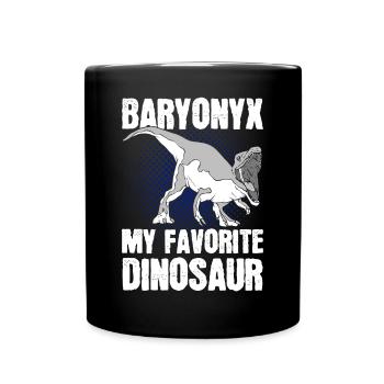 Prehistoric Dinosaur Dinosaurier - Full Color Mug - black - Front