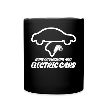 Véhicule électrique - Tasse colorée - noir - Devant