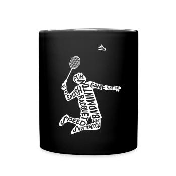 Badminton Badminton player - Full Color Mug - black - Front