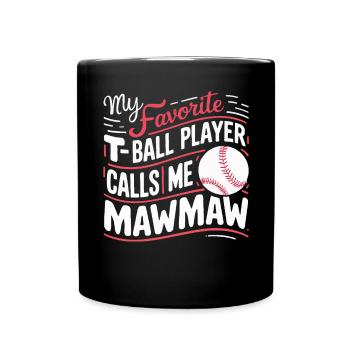 Baseball Grandma Grandmother Grandparents Day - Full Color Mug - black - Front