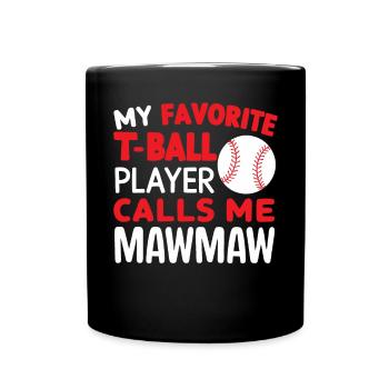Baseball Grandma Grandmother Grandparents Day - Full Color Mug - black - Front
