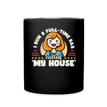 Host Mom Exchange Student Host Family Host Parent - Full Color Mug - black - Front