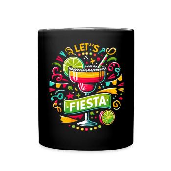 Let's Fiesta Margarita - Full Color Mug - black - Front