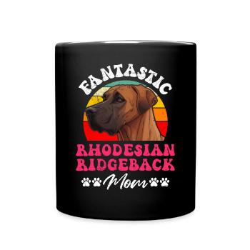 Ridgeback FANTASTIC RHODESIAN RIDGEBACK MOM - Full Color Mug - black - Front