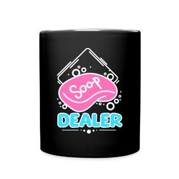 Soap making soap dealer - Full Color Mug - black - Front