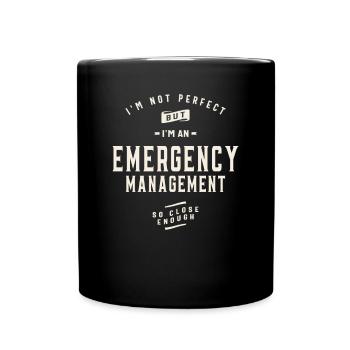 Funny Job Occupation Emergency Management - Full Color Mug - black - Front