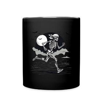 Midnight Marathon: Skeleton's Sprint - Full Color Mug - black - Front