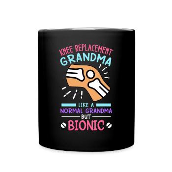 Knee Surgery - Full Color Mug - black - Front