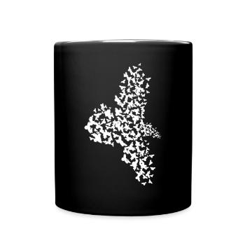 Crow Raven Tree Ravens Flying Crows - Full Color Mug - black - Front