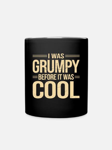 Grumpy Old Man - Full Color Mug - black