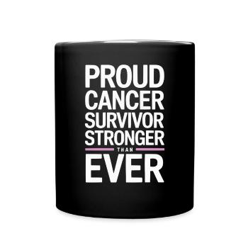 Cancer Survivor Chemotherapy Chemo Beat Cancer - Full Color Mug - black - Front
