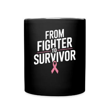 Cancer Survivor Chemotherapy Chemo Beat Cancer - Full Color Mug - black - Front